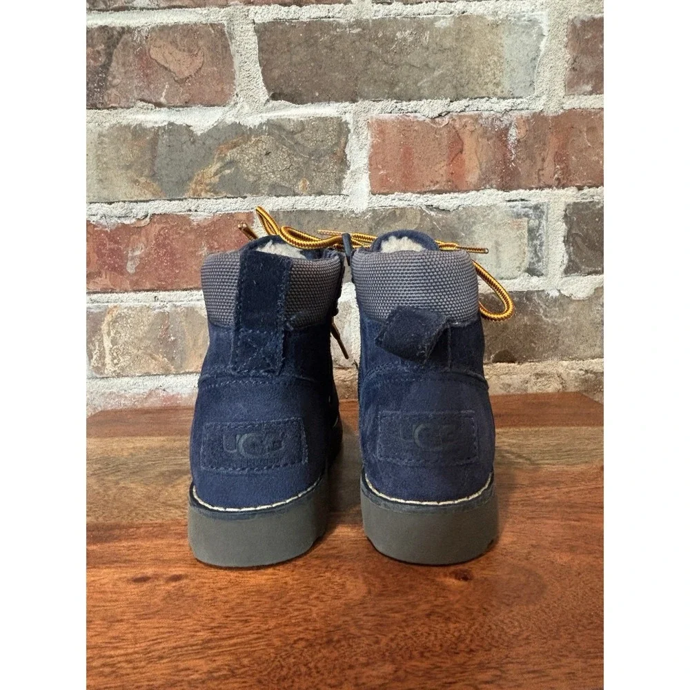 Kids' UGG K Hilmar CWR Size 10, Navy 1094479K, Winter Shoe Snow Boots Warm Lined